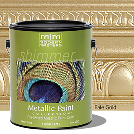 MODERN MASTERS 1 Gal Modern Masters ME200 Pale Gold WB Decorative Metallic Paint ME200